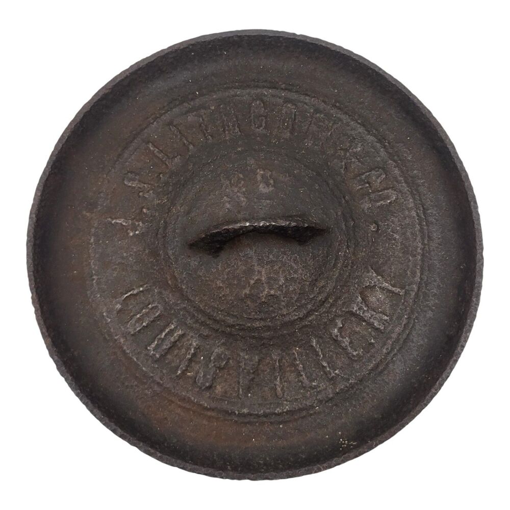 Antique J.S. Lithgow and Co Cast Iron Lid Only Gate Mark Louisville Ky Rare